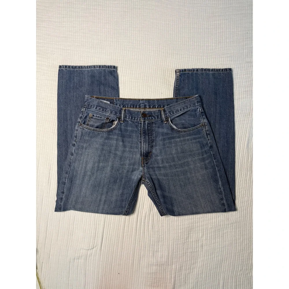 Levi's 559 Relaxed Straight Blue Medium Wash Denim Jeans Size 36x32